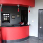 view of the front desk